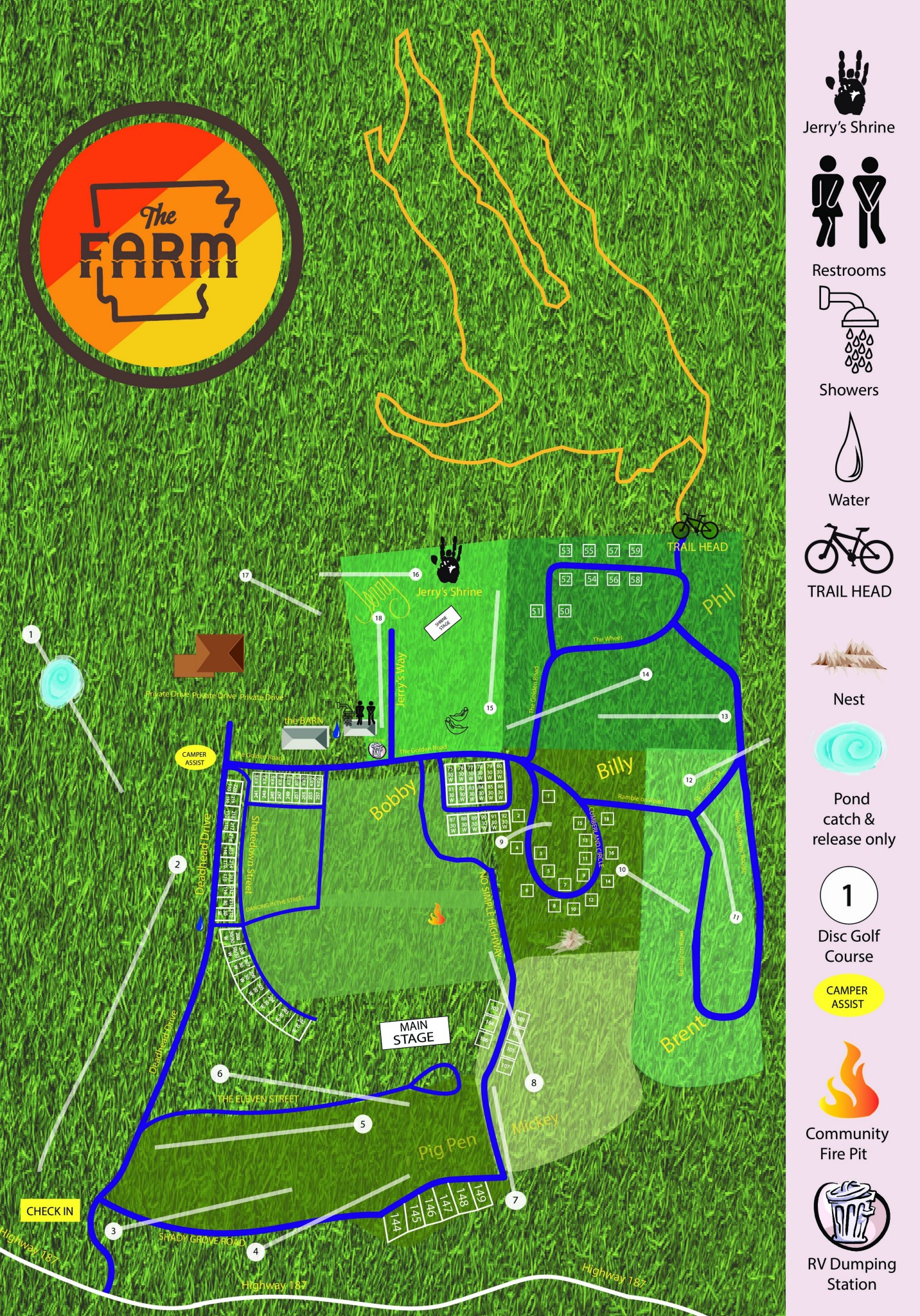 Festival Map Hillberry 2024 10/210/6