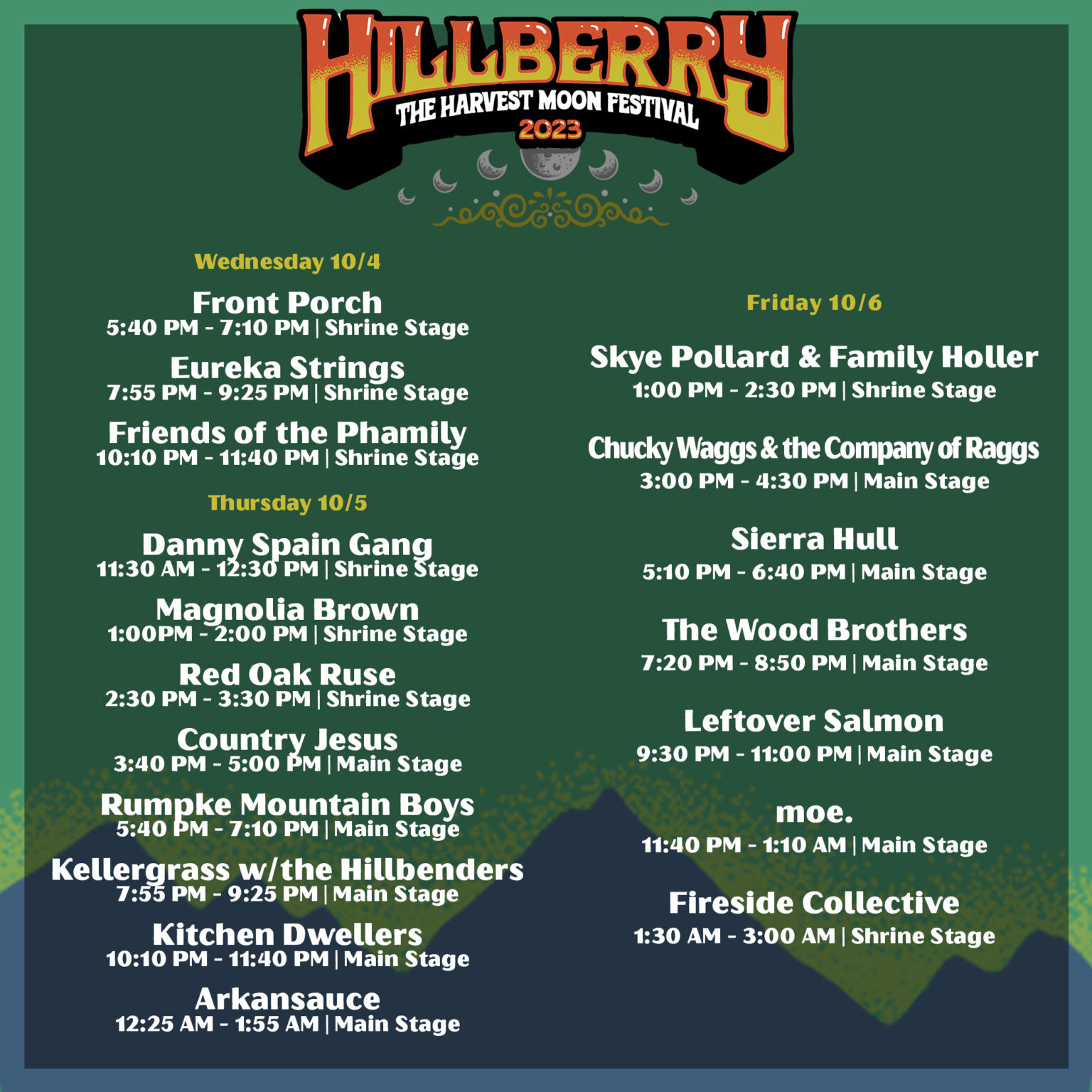 Hillberry 2024 10/210/6 The Harvest Moon Festival